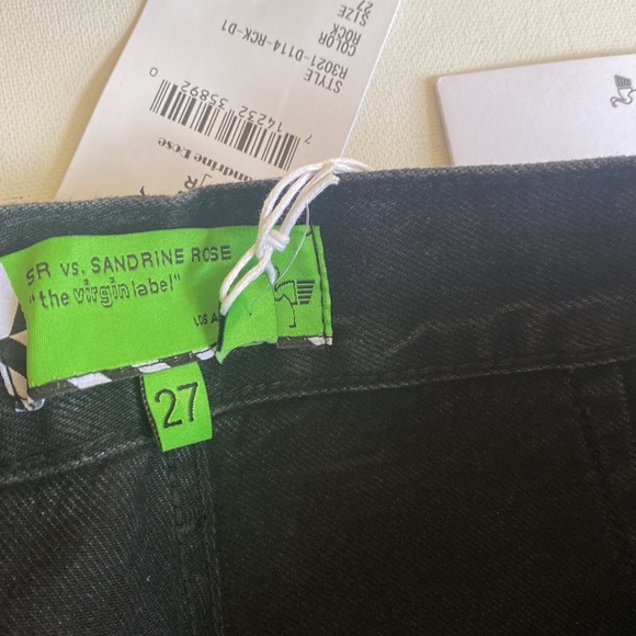 (B52) Free People x Sandrine Rose Wide Curve Leg Jeans in Rock, Size 27, NWT - Picture 10 of 14